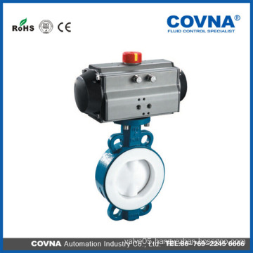 Multifunctional double acting pneumatic control valve butterfly valve with limited switch with great price